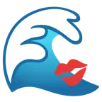 Welle + Kussabdruck