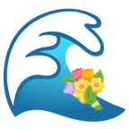 Welle + Blumenstrauß
