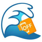 Welle + Mobiltelefon aus