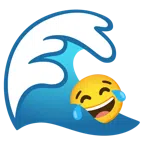 Welle + Gesicht mit Freudentränen