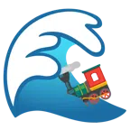 Welle + Dampflokomotive