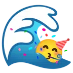 Welle + Partygesicht