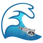 Welle + Waschbär