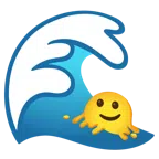 Welle + schmelzendes Gesicht