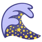 Welle + weißer mittelgroßer Stern