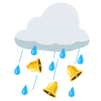 Wolke mit Regen + Glocke