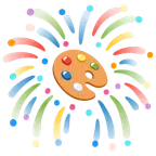 fuochi d’artificio + tavolozza