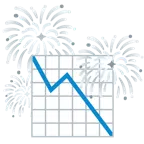 fuochi d’artificio + grafico con andamento negativo