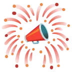 fuochi d’artificio + megafono