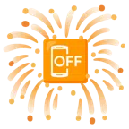 fuochi d’artificio + cellulare spento