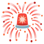 fuochi d’artificio + lampeggiante