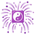 fuochi d’artificio + Yin e Yang