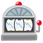 slot machine + grafico con andamento negativo