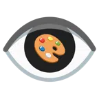 ojo + paleta de pintor