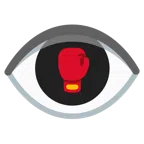 ojo + guante de boxeo