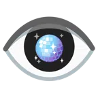 ojo + bola de espejos