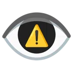 ojo + advertencia