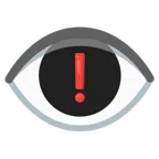 ojo + exclamación roja