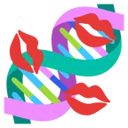 marca de beso + adn