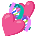 dos corazones + adn