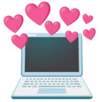 Herz mit Pfeil + Laptop
