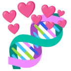 Herz mit Pfeil + DNA