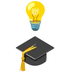 lâmpada + chapéu de formatura