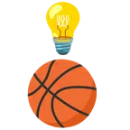 lâmpada + bola de basquete