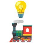 lâmpada + locomotiva