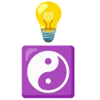 lâmpada + yin yang