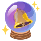 Kristallkugel + Glocke