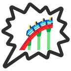 Sprechblase für wütende Aussage rechts + Achterbahn