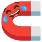 face with tears of joy + magnet