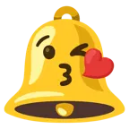 وجه يرسل قبلة + جرس