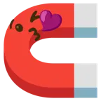 وجه يرسل قبلة + مغناطيس