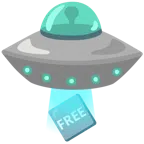 disco volante + pulsante FREE