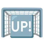 ゴールネット + UPマーク