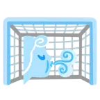 ゴールネット + 顔のある風