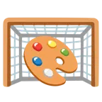 ゴールネット + 絵の具パレット
