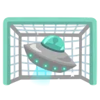 ゴールネット + 空飛ぶ円盤