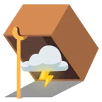 Mausefalle + Wolke mit Blitz