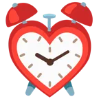 palo de corazones + reloj despertador