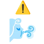warning + wind face