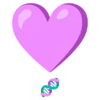 exclamación de corazón + adn
