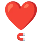 exclamación de corazón + imán