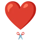 exclamación de corazón + tijeras