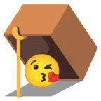 Mausefalle + Kuss zuwerfendes Gesicht