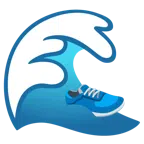 Welle + Sportschuh