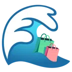 Welle + Einkaufstüten
