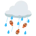 Wolke mit Regen + Amphore
